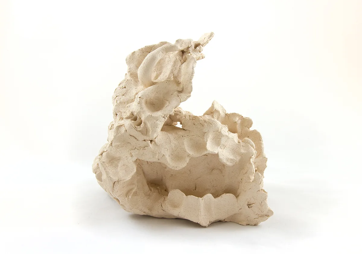 Dreamer, 2019 by Lydia Maria Pfeffer, Ceramic 7 x 8 x 7 inches