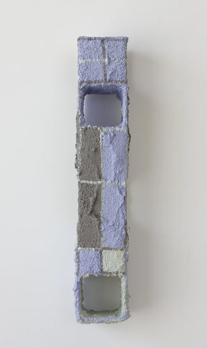 Beginn-ers 6, 2017 by Molly Larkey24.5 x 4.5 x 4.5 inches steel, stucco, paint