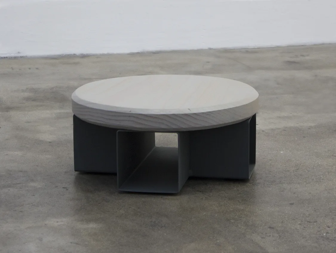 Take Care (Stools), 2017 by Molly Larkey5.75 x 13 x 13 inches (each) steel, paint, wood