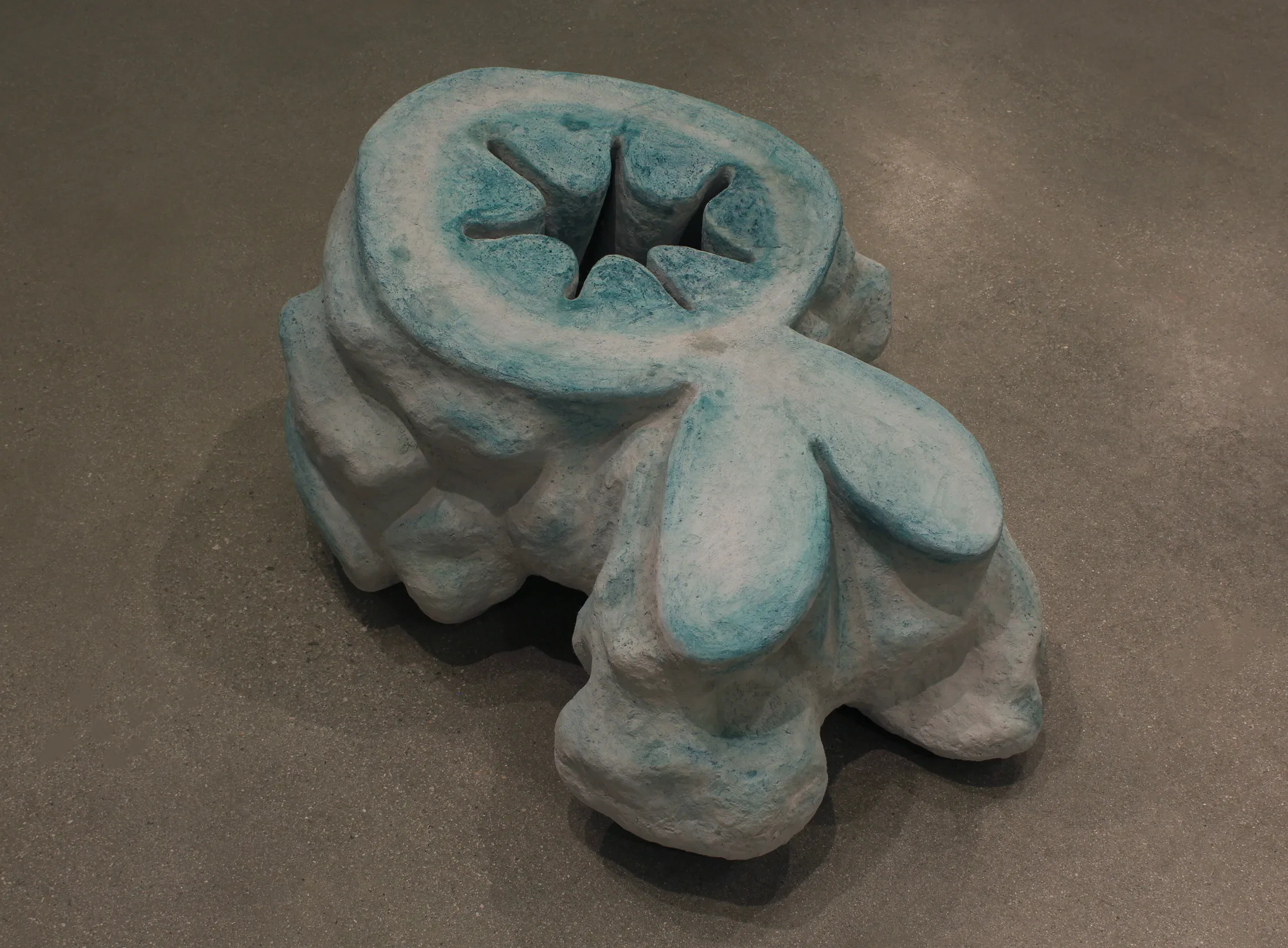 Debris #3, 2018 by Nasim Hantehzadeh, Concrete and Dry Pastel on Styrofoam 38 x 30 x 17 inches