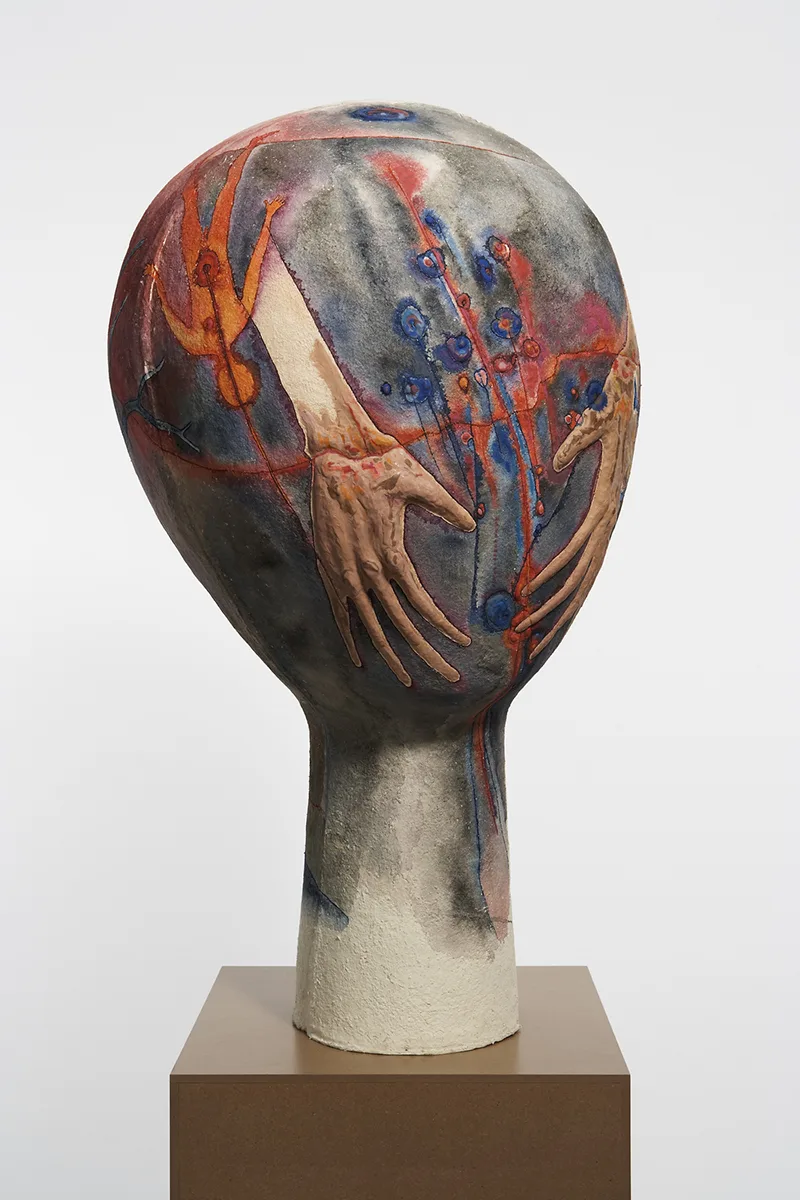 Untitled by Katy Schimert, Paper, watercolor, and Plastilina 43 x 27 inches diameter