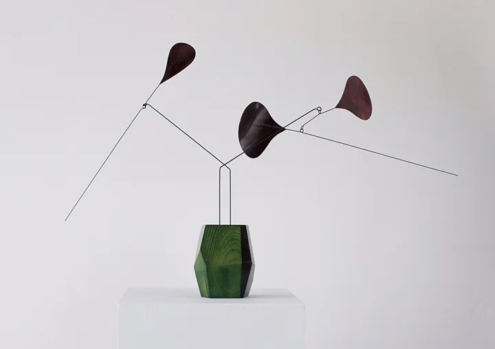 Karolina Maszkiewicz Cupressaceae, 2016 Wood, veneer, stainless steel, paint, lacquer 29 x 17 x 13 inches (variable)