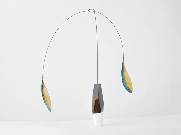 Karolina Maszkiewicz Cerrate, 2016 Wood, veneer, stainless steel, paint, lacquer 23 x 19.5 x 13 inches (variable)