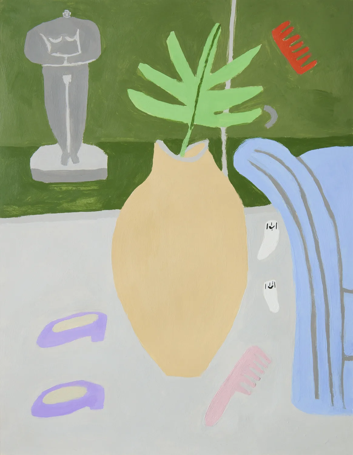 Garden View by Lilian Martinez, acrylic on paper, 11 x 8.5 inches