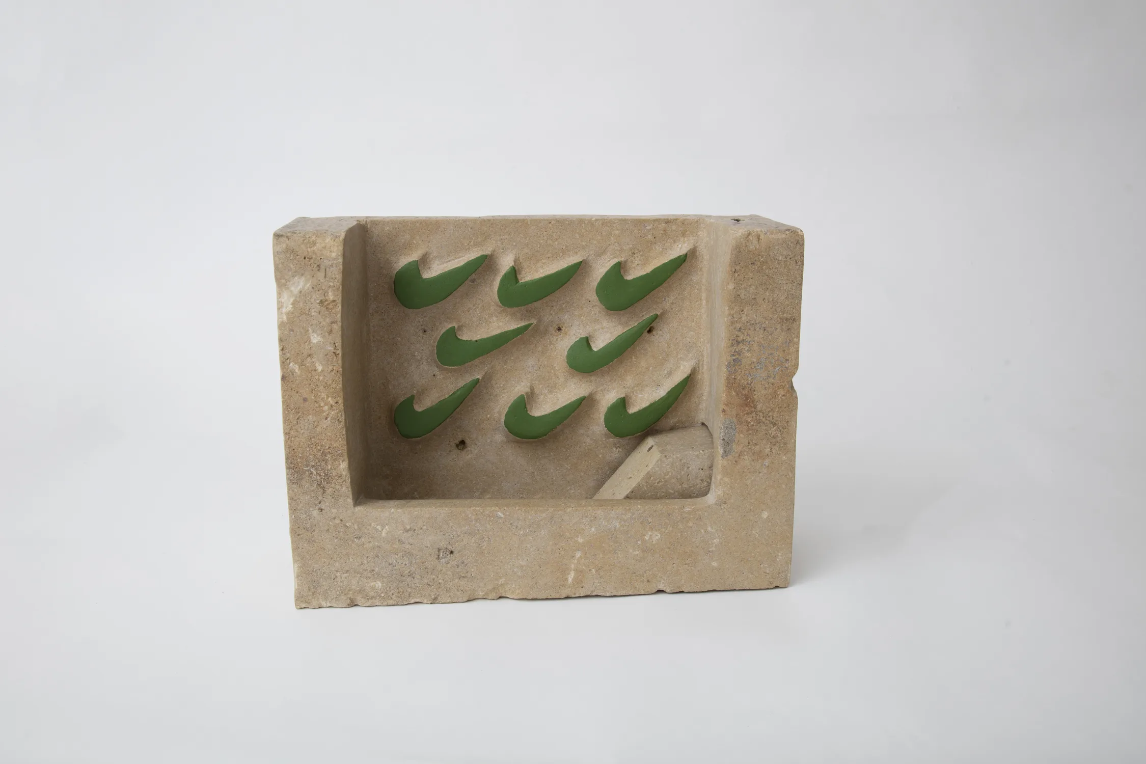 Nike Fountain by Lilian Martinez, limestone