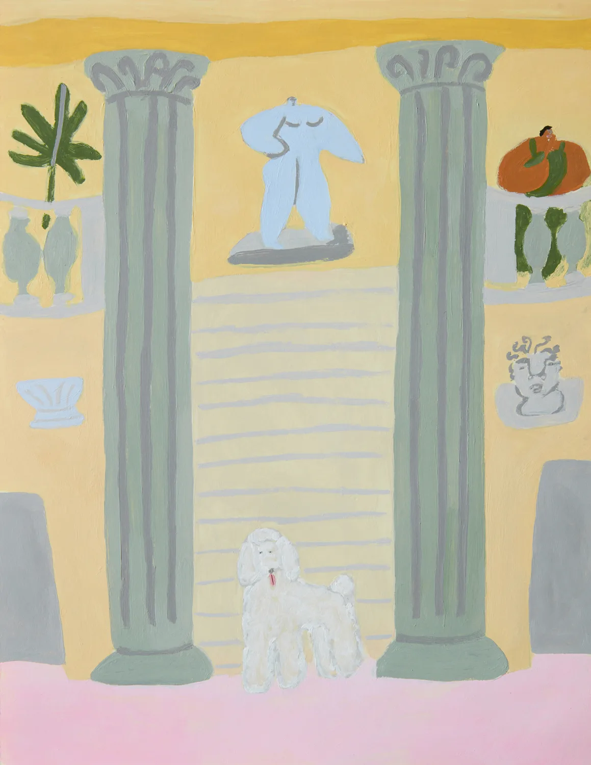The Staircase by Lilian Martinez, acrylic on paper, 11 x 8.5 inches
