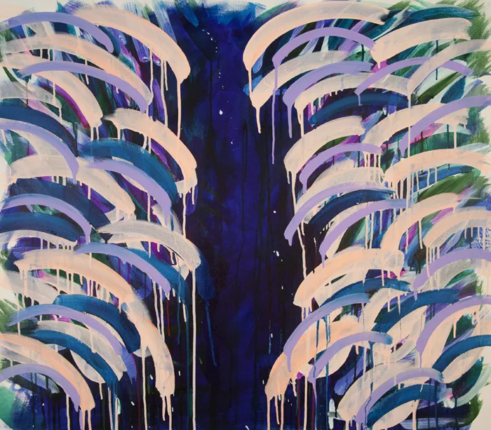 Erin Rachel Hudak All In, 2014 Acrylic on Canvas 32 x 37 inches