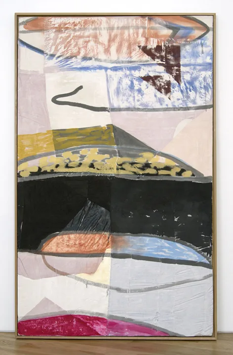 Aviary 2015 by Erin Morrison Oil, ink and wax on hydrocal, oak frame 53 ½ x 87 ¼”