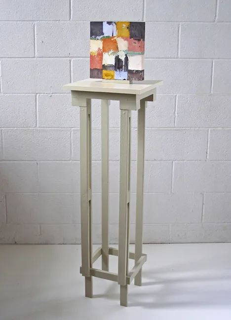 David McDonald Hiding in my Memory, 2016 Wood, hydrocal, pigment, enamel 53 1/2 x 14 x 14 in