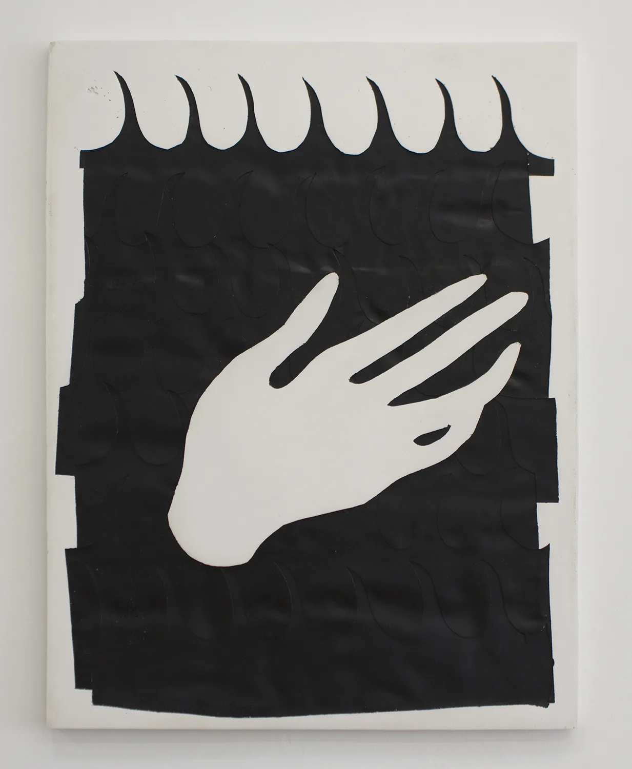 Ecstasy, 2, 2017 by Erin Morrison, Enamel on gypsum cement 41 x 53.5 inches