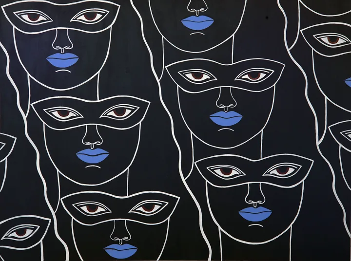 Caris Reid Diviner Divide, 2017 30 x 40 inches Acrylic on wood panel