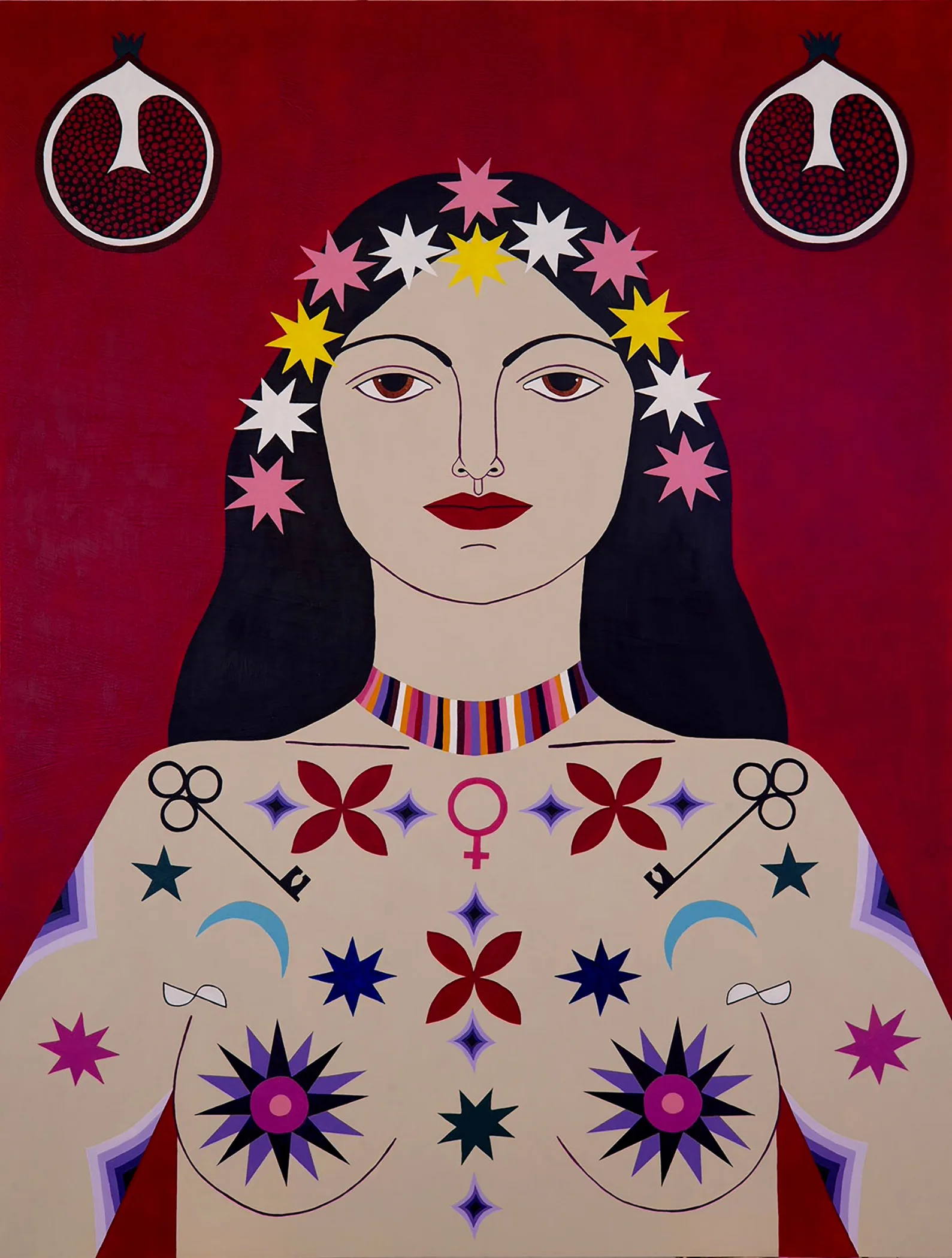 Caris Reid Empress, 2017 48 x 36 inches Acrylic on wood panel