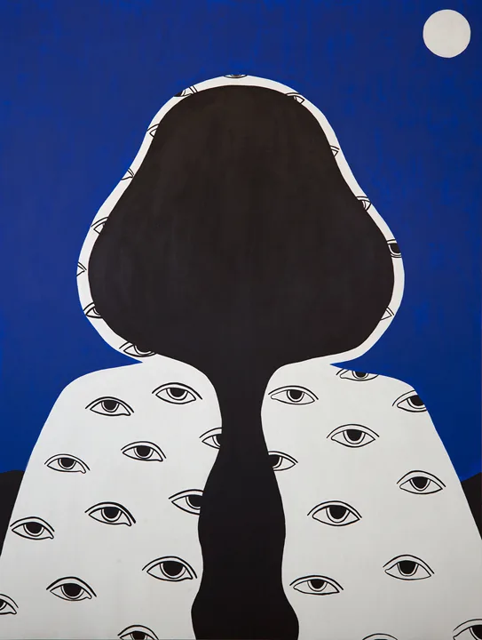 Held II, 2017 by Caris Reid 48 x 36 inches Acrylic on wood panel