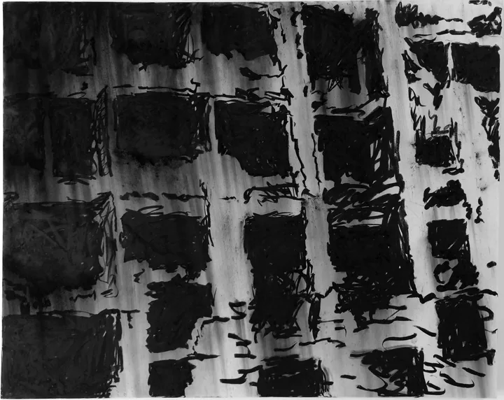 Claudia Parducci Aleppo 2, 2015 charcoal on canvas