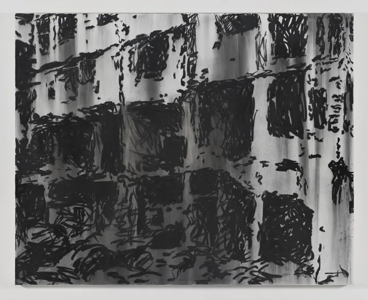 Claudia Parducci Aleppo 1, 2015 charcoal on canvas