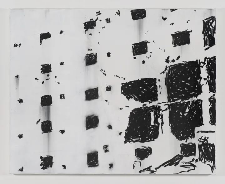 Claudia Parducci Rafah, 2015 charcoal on canvas