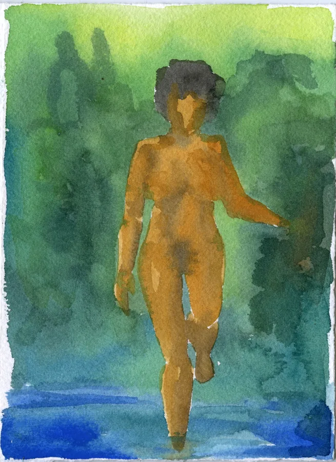 Mirage 1 by Adrienne Elise Tarver, watercolor on paper