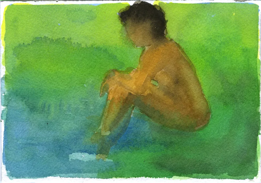 Mirage 11 by Adrienne Elise Tarver, watercolor on paper