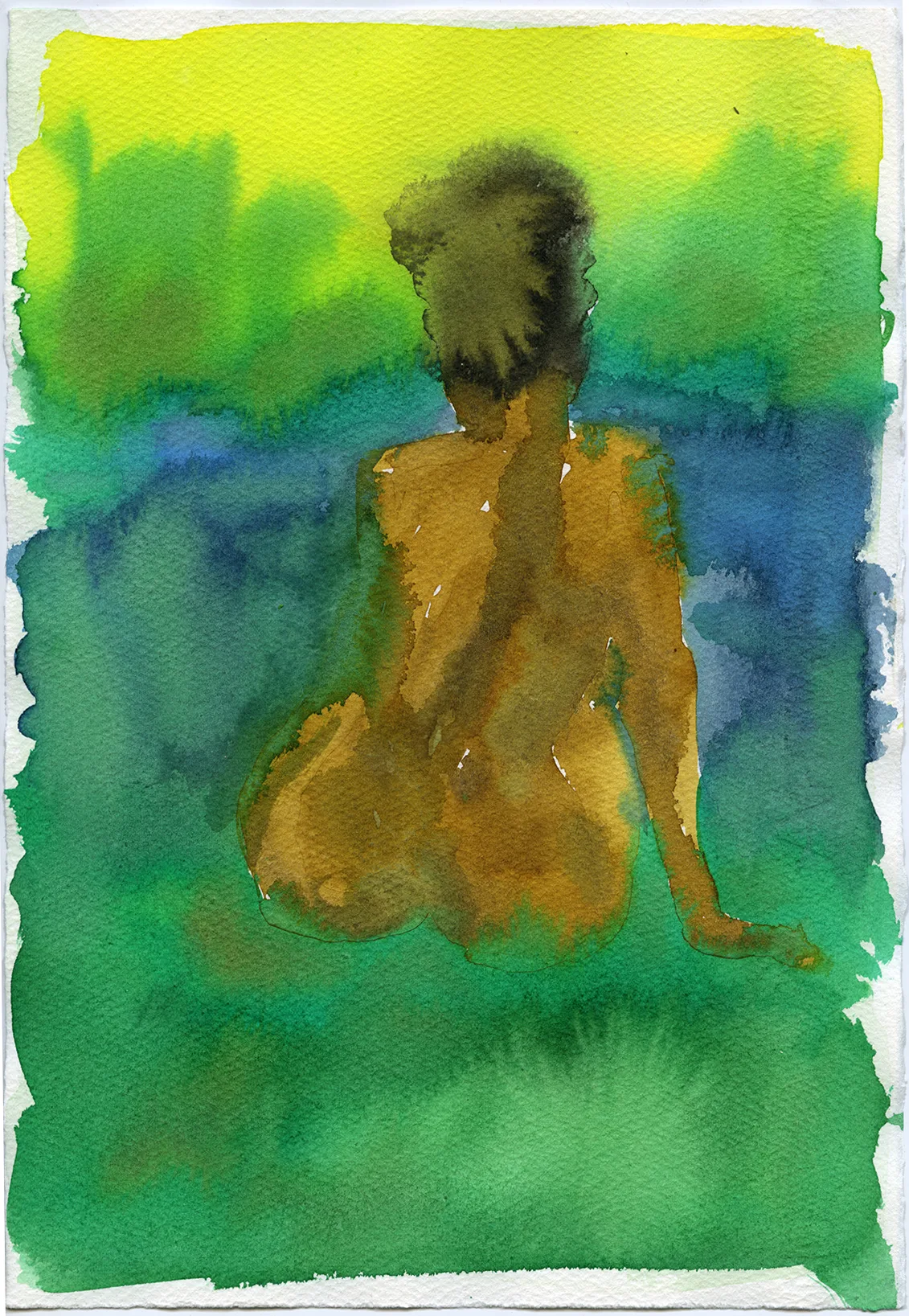 Mirage 13 by Adrienne Elise Tarver, watercolor on paper