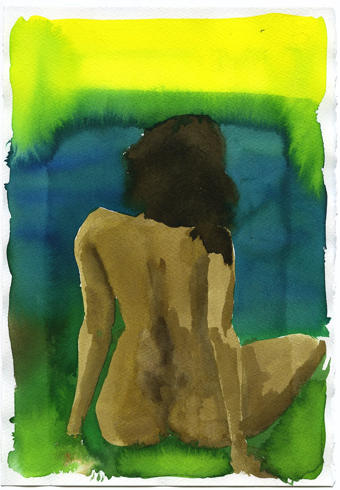 Mirage 15 by Adrienne Elise Tarver, watercolor on paper