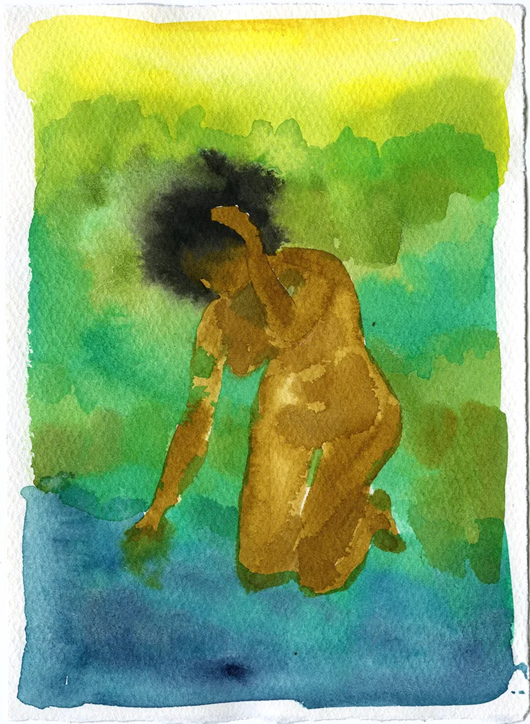 Mirage 19 by Adrienne Elise Tarver, watercolor on paper