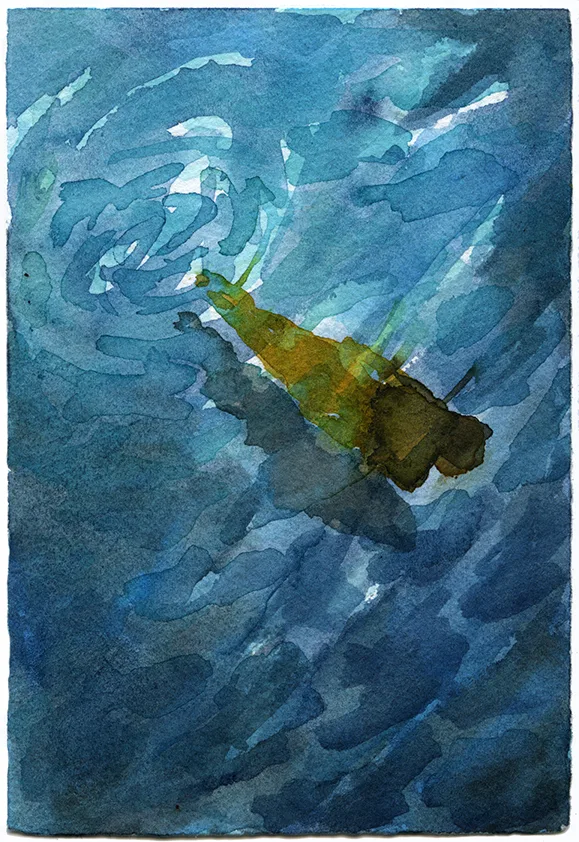 Mirage 22 by Adrienne Elise Tarver, watercolor on paper