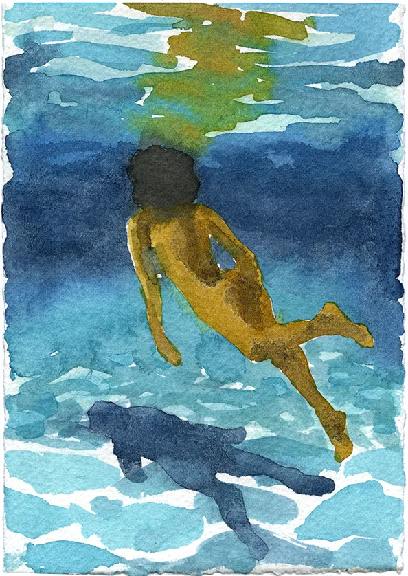 Mirage 24 by Adrienne Elise Tarver, watercolor on paper