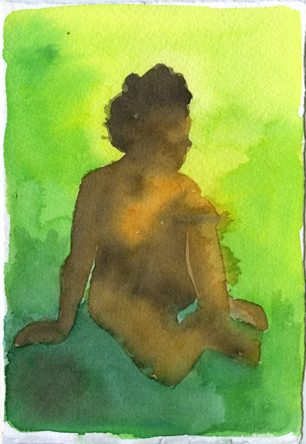 Mirage 4 by Adrienne Elise Tarver, watercolor on paper
