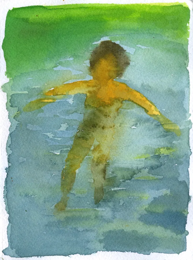 Mirage 5 by Adrienne Elise Tarver, watercolor on paper