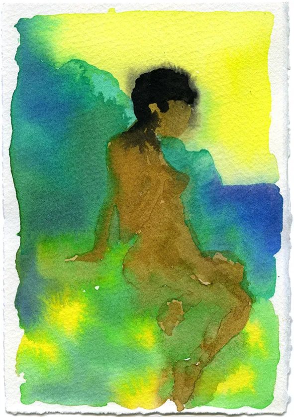 Mirage 27 by Adrienne Elise Tarver, watercolor on paper