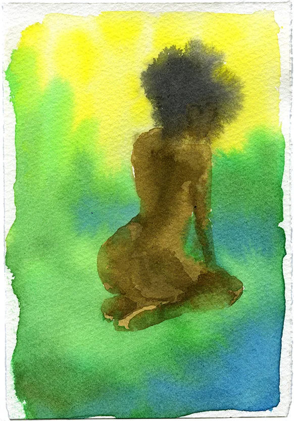 Mirage 28 by Adrienne Elise Tarver, watercolor on paper