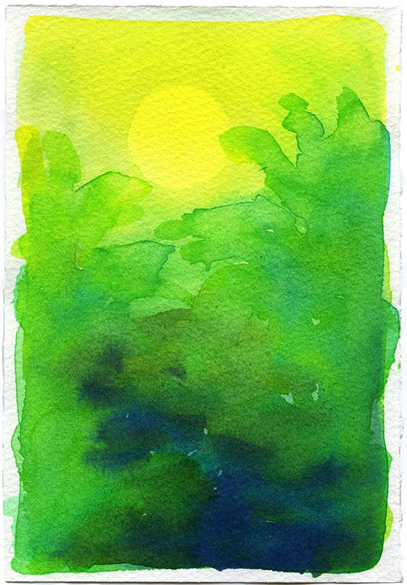 Mirage 29 by Adrienne Elise Tarver, watercolor on paper