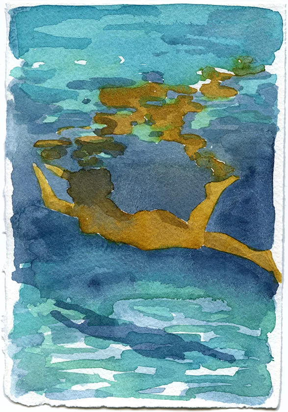 Mirage 30 by Adrienne Elise Tarver, watercolor on paper
