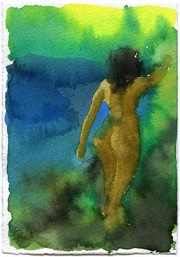 Mirage 31 by Adrienne Elise Tarver, watercolor on paper