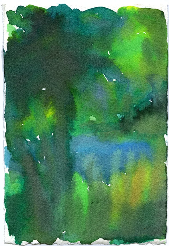 Mirage 32 by Adrienne Elise Tarver, watercolor on paper