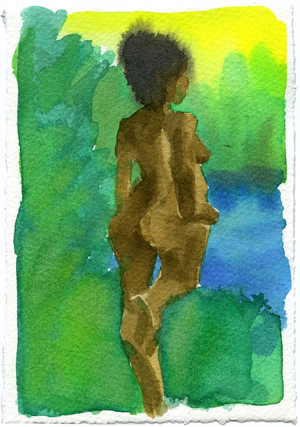 Mirage 33 by Adrienne Elise Tarver, watercolor on paper