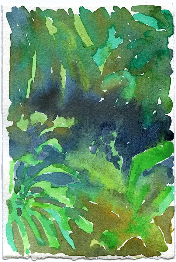 Mirage 34 by Adrienne Elise Tarver, watercolor on paper