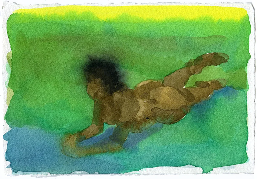 Mirage 35 by Adrienne Elise Tarver, watercolor on paper