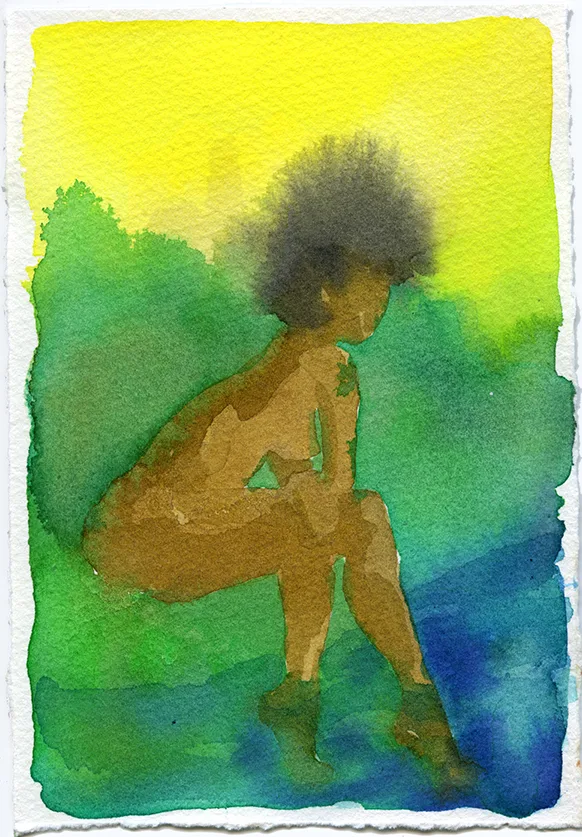Mirage 38 by Adrienne Elise Tarver, watercolor on paper