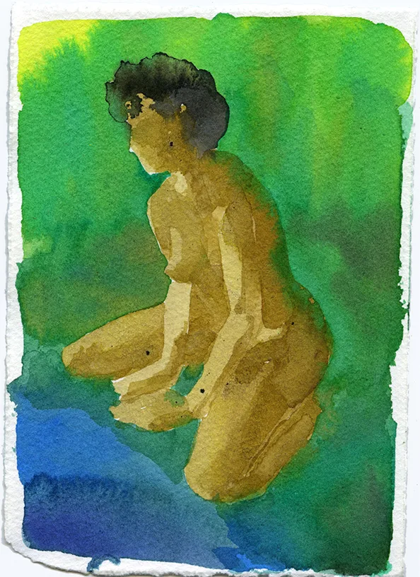 Mirage 40 by Adrienne Elise Tarver, watercolor on paper