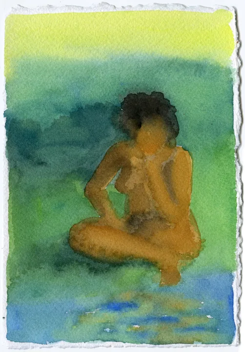 Mirage 43 by Adrienne Elise Tarver, watercolor on paper
