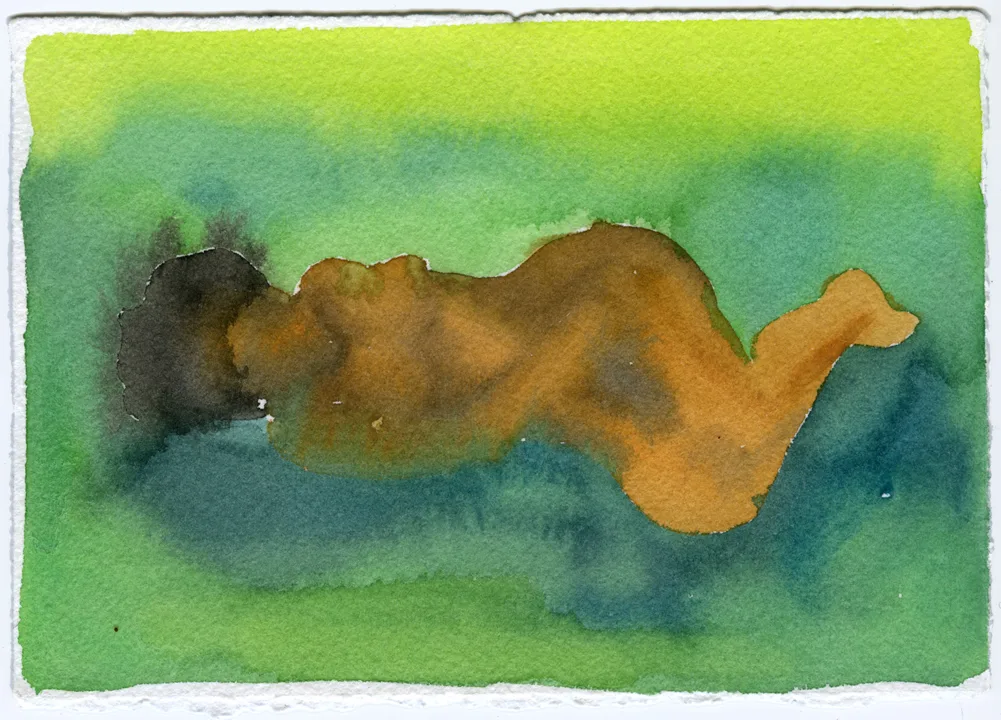 Mirage 44 by Adrienne Elise Tarver, watercolor on paper