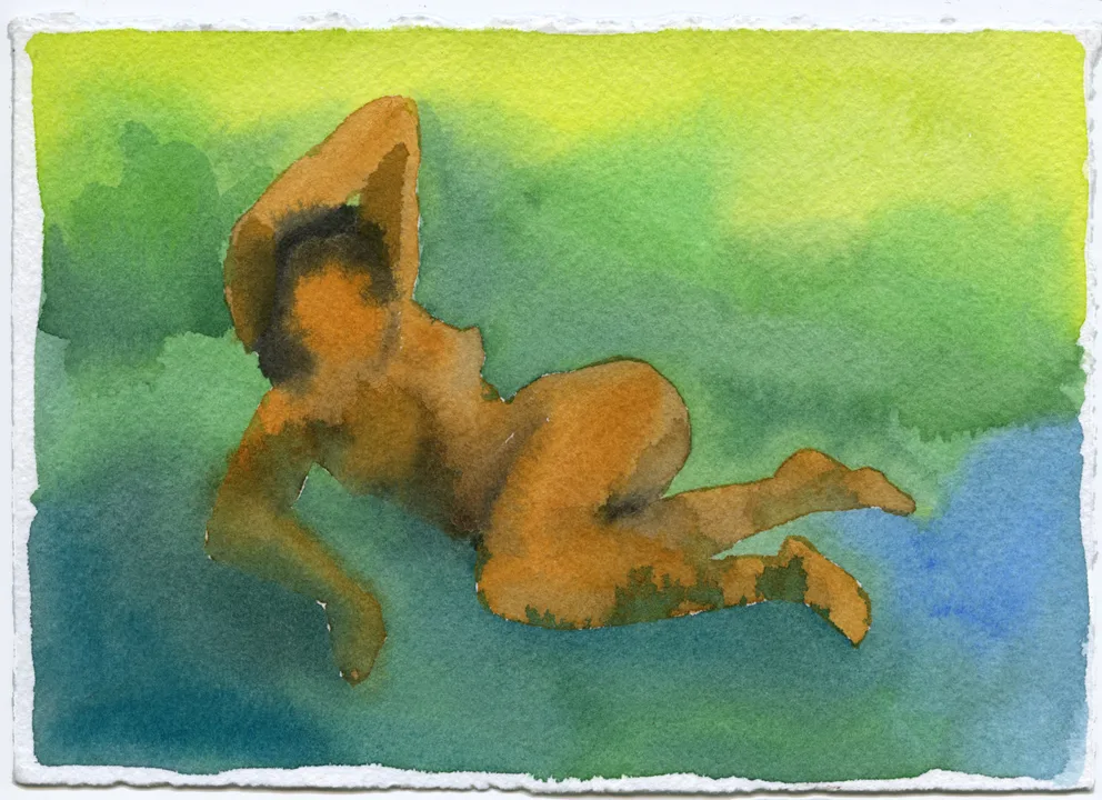 Mirage 45 by Adrienne Elise Tarver, watercolor on paper