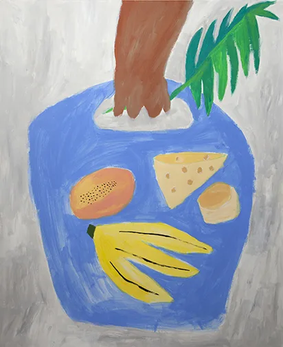Lilian Martinez The Big Cheese, 2016 acrylic on paper 17 x 14 inches