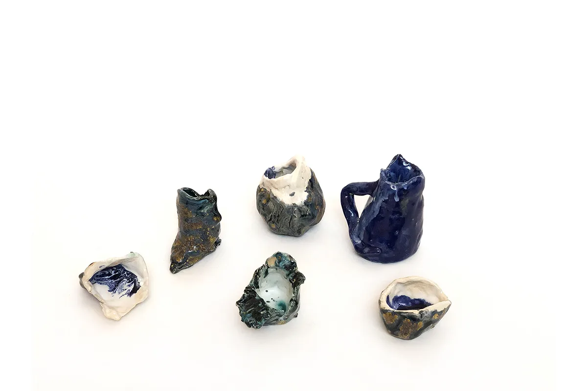 Johanna Breiding Vessel 7, 8, 9, 10, 11, 12, 2020 ceramics, glaze