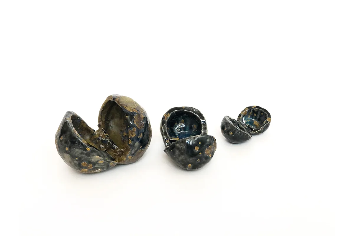Johanna Breiding Vessel 21, 22, 23, 2020 ceramics, glaze
