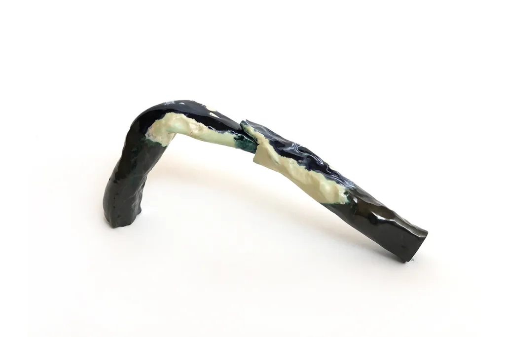 Johanna Breiding Vessel 41, 2020 ceramics, glaze 6.5 x 2.5 x 15 in