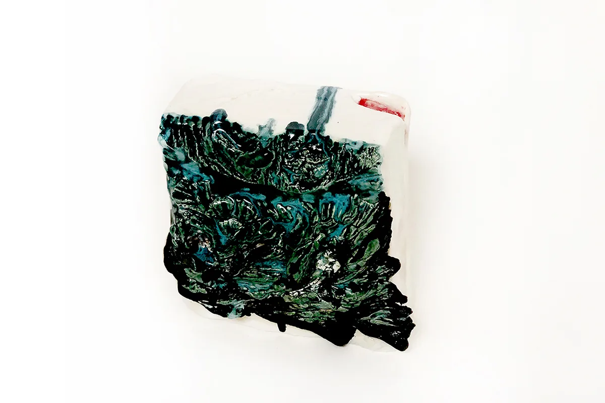 Johanna Breiding Vessel 54, 2020 ceramics, glaze 7 x 3.5 x 7 in