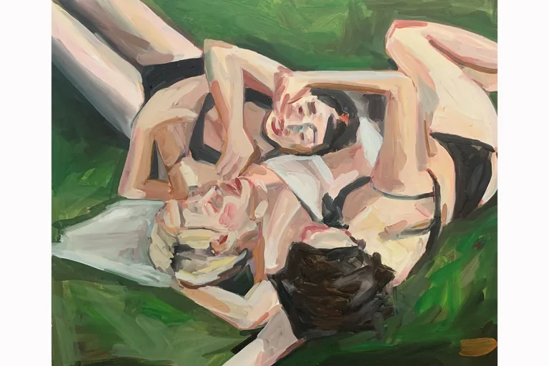 A figurative painting by Avery Wheless