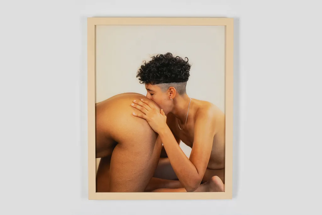 A photo of two human figures who are playing and prepare to play as an all acts of reunion, pleasure, healing, and testimony